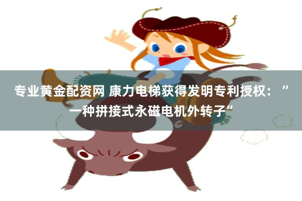 专业黄金配资网 康力电梯获得发明专利授权：“一种拼接式永磁电机外转子”